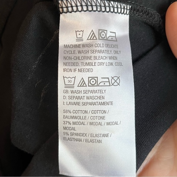 Nwot Belle by Kim Gravel TripleLuxe Knit Twist Sleeve Top BLACK large L - Picture 11 of 13